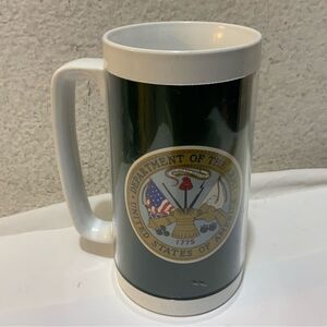 Department of The Army USA Thermo Serv Mug 6 1/2" Tall Rare Excellent Condition